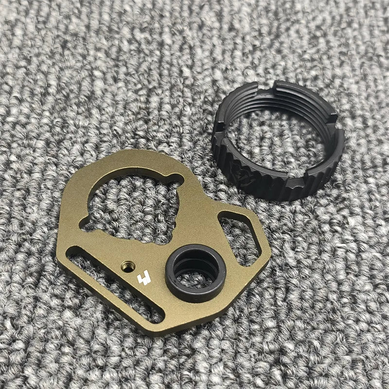 New AEG Side End Plate Flexible QD Sling Mount Push Botton Adapter Fit for M4 M16 Airsoft BK Receiver End Plate Hunting Parts