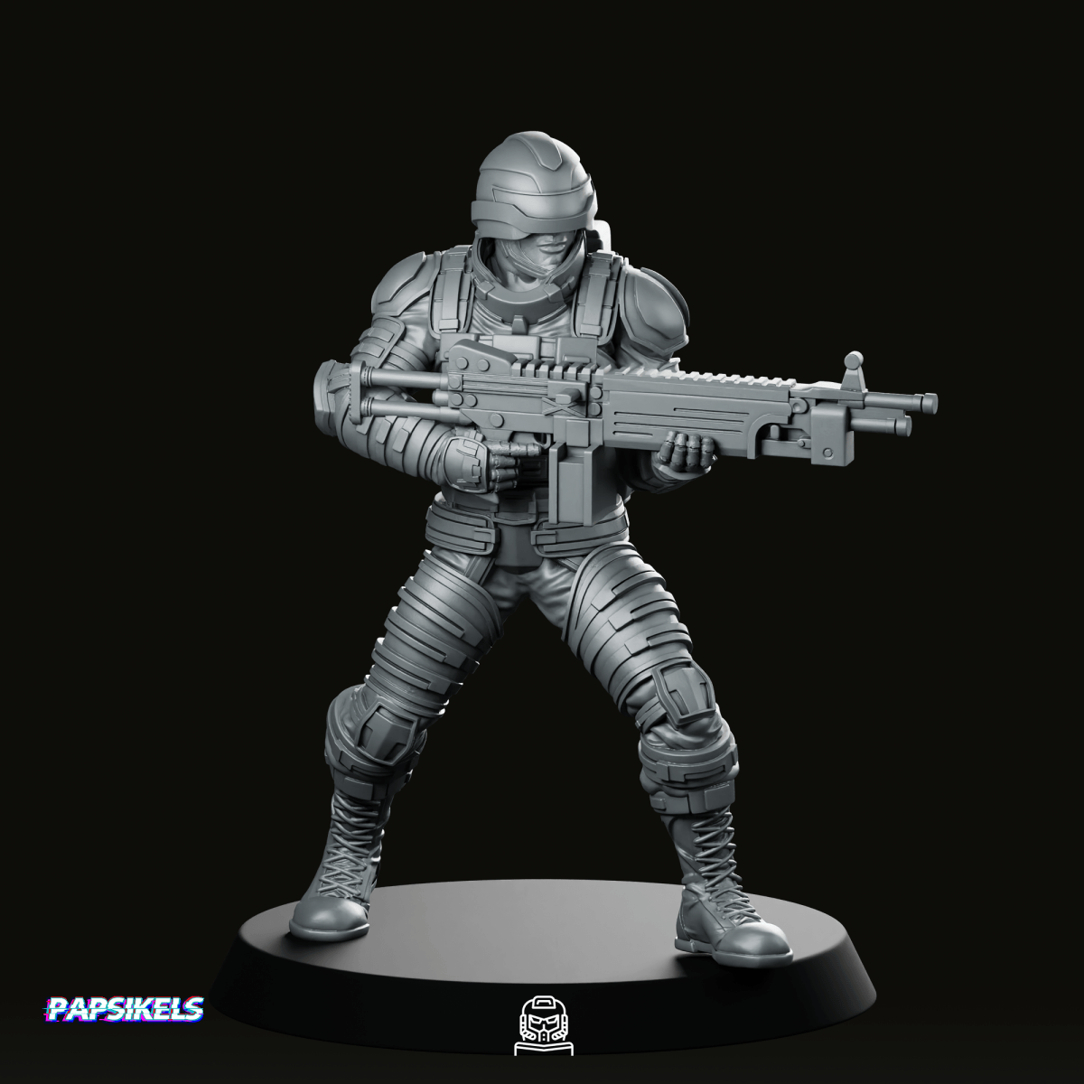 Cobra Army Saw Viper Heavy Machinegunner 3 Miniature