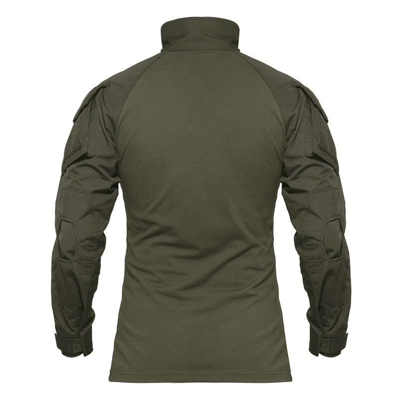Combat Shirt Men Long Sleeve Military Style Tactical T-shirts US Army Multicam Airsoft Special SWAT t shirts for Man-2