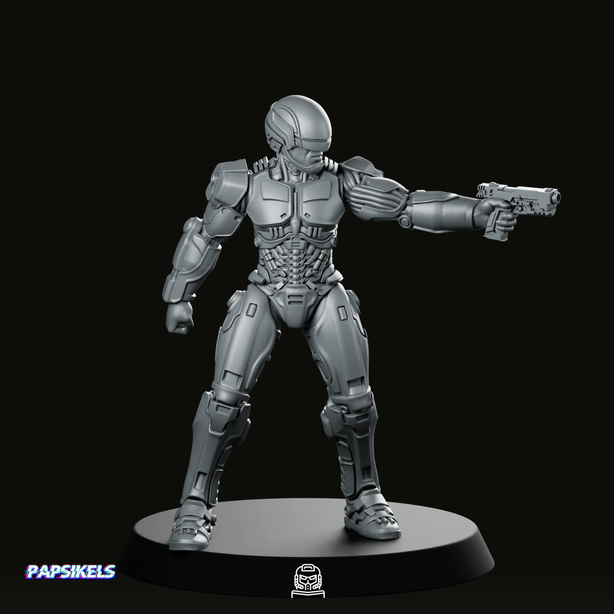 Cop Robo 2014 Silver 1 Miniature