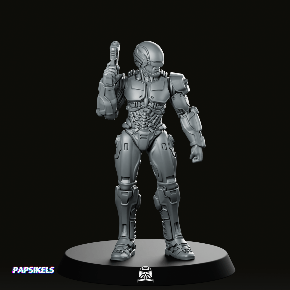 Cop Robo 2014 Silver 3 Miniature