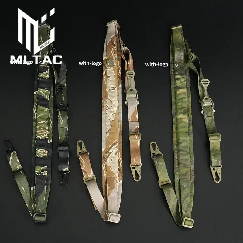 Tactical 2 Point Modular Rifle Sling Shooting Hunting Weapo Fast Shoulder Strap Portable Adjustable Sling Rope Fit M4 Ak Ar15