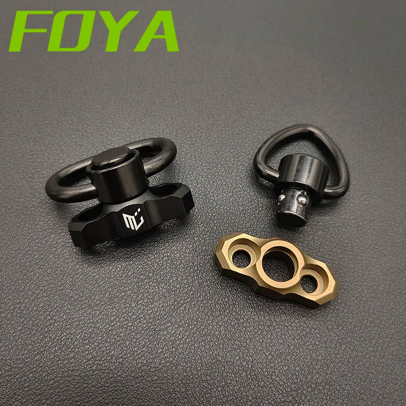 Tactical Metal MLOK QD Sling Mount M4 AR15 Mounted Base Swivel Strap Buckle Quick Release Button Airsoft Gun Hunting Accessories