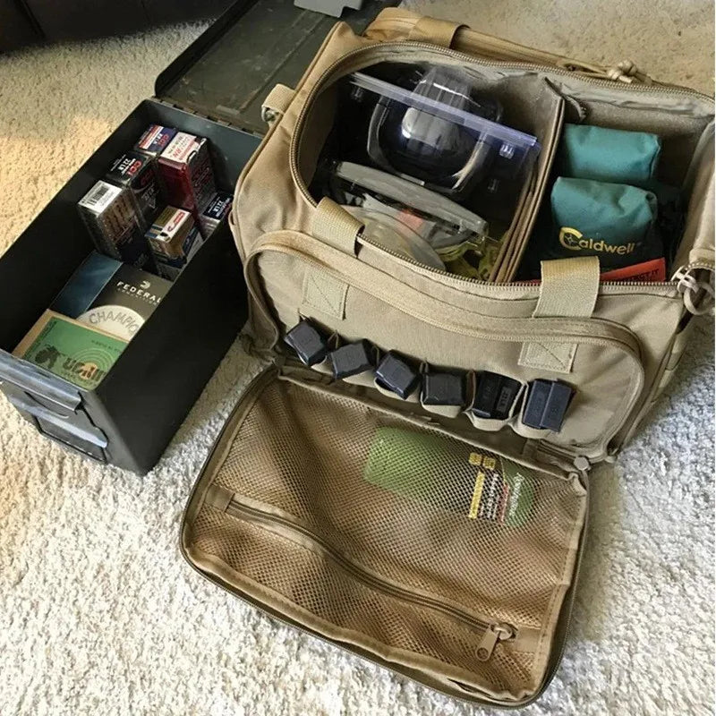 Tactical Handgun Bag Waterproof Military Shoulder Bag Tactical Accessories Training Shooting Range Airsoft Shooting Supplies