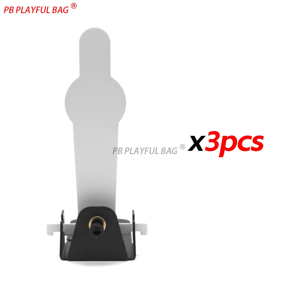 Carbon Steel Popper Target - Shooting Practice for Airsoft & Soft Dart Blasters Manual Reset Training Target S/M/L Sizes QJ123