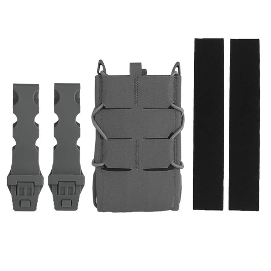 Tiger Magazine Pouch Full Size Quick Release 5.56/7.62MM M4 AK AR15 Single Mag Bag for Hunting Vest Airsoft Molle Waist Belt