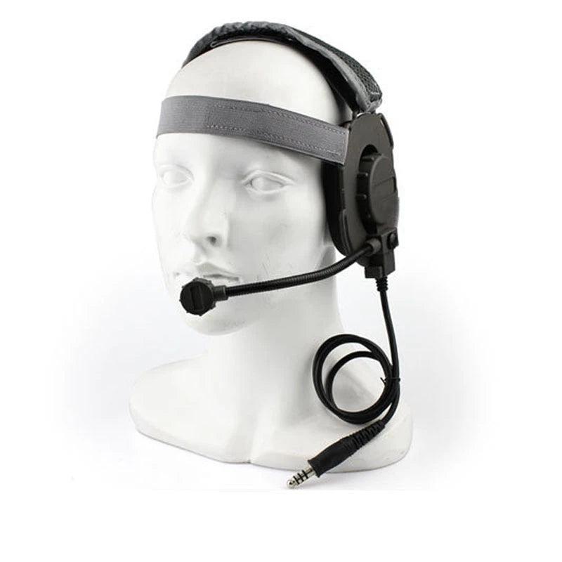 Tactical Shooting Communication Headset U94 PTT Headset Cable Plug Kenwood Baofeng Accessories Hunting Airsoft CS Headphone