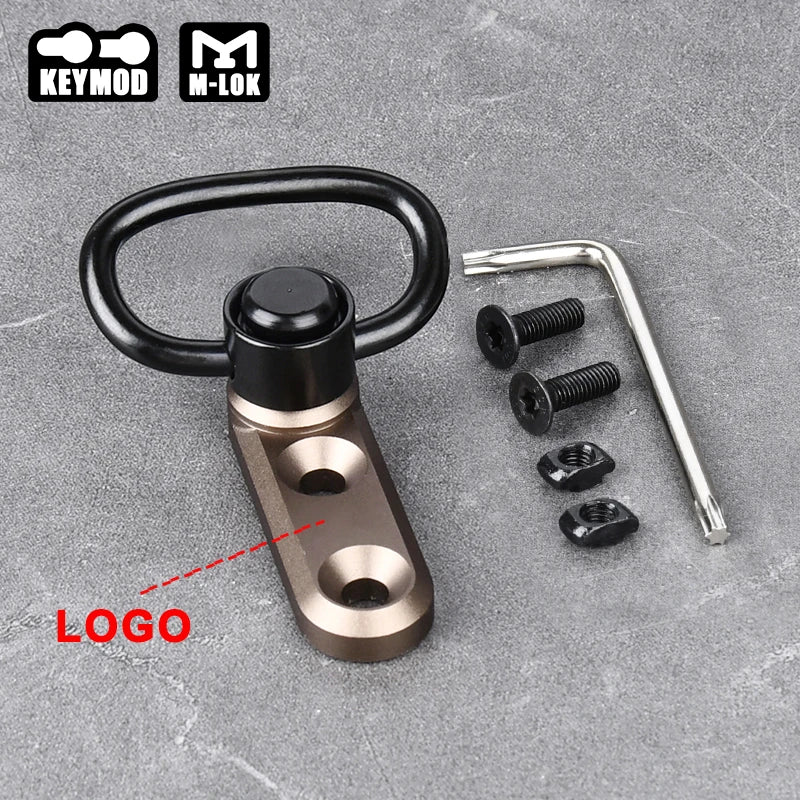 WADSN Fast Metal QD Sling Swivel Strap Buckle Vertical Sling Base Mount  Mlok Keymod Rail Tactical Airsoft Scout Accessories