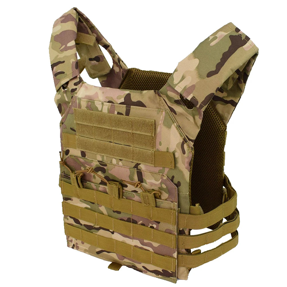 Military Tactical Vest Outdoor Hunting Body Armor Lightweight Combat JPC Molle Plate Carrier Airsoft Vests CS Game Equipment