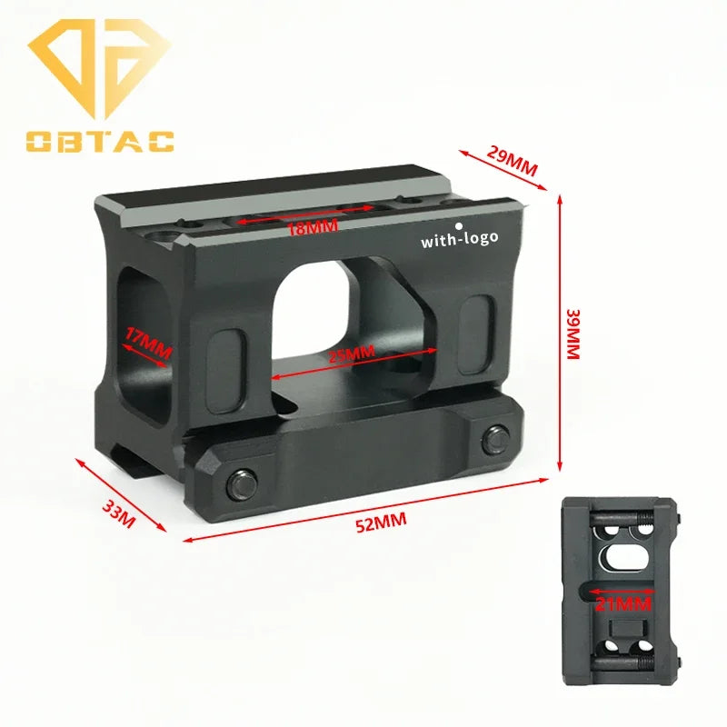 Airsoft Tactical Scope Mount Height Increasing Version Safety Hunting Red Dot Sight Metal Base For 20MM Rail Weapon Accessories