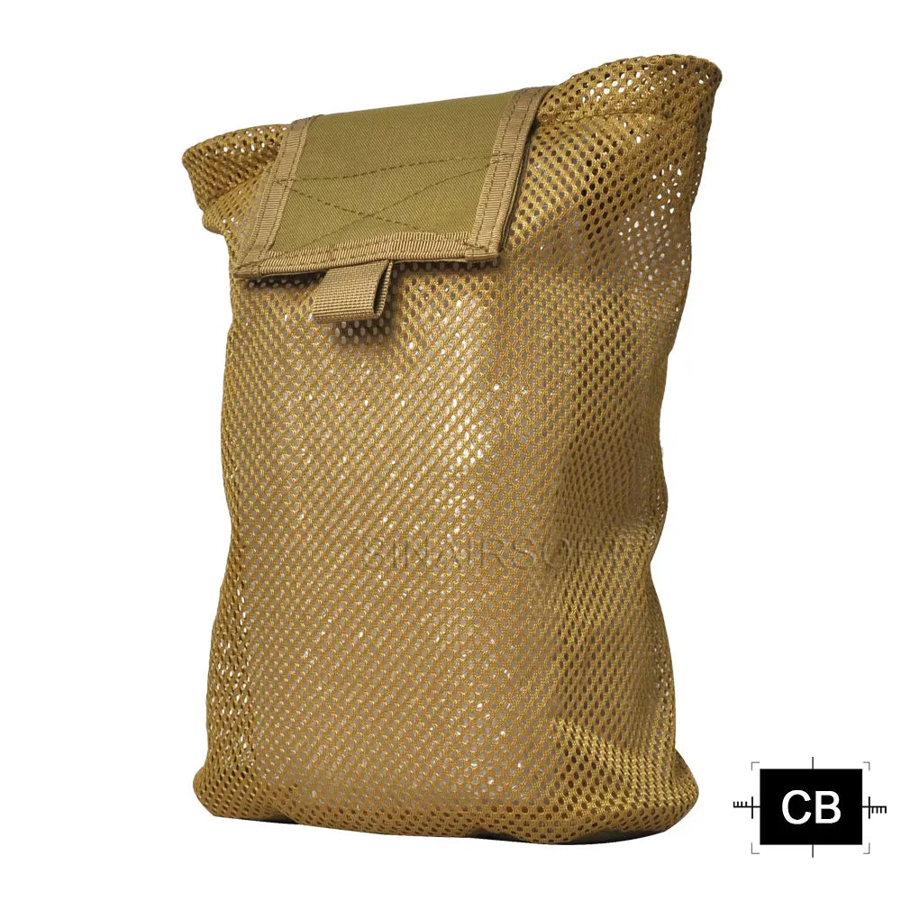 Collapsible MOLLE Dump Pouch for Empty Magazines Airsoft & Paintball Tactical Gear Folding Hunting Accessory - SINAIRSOFT