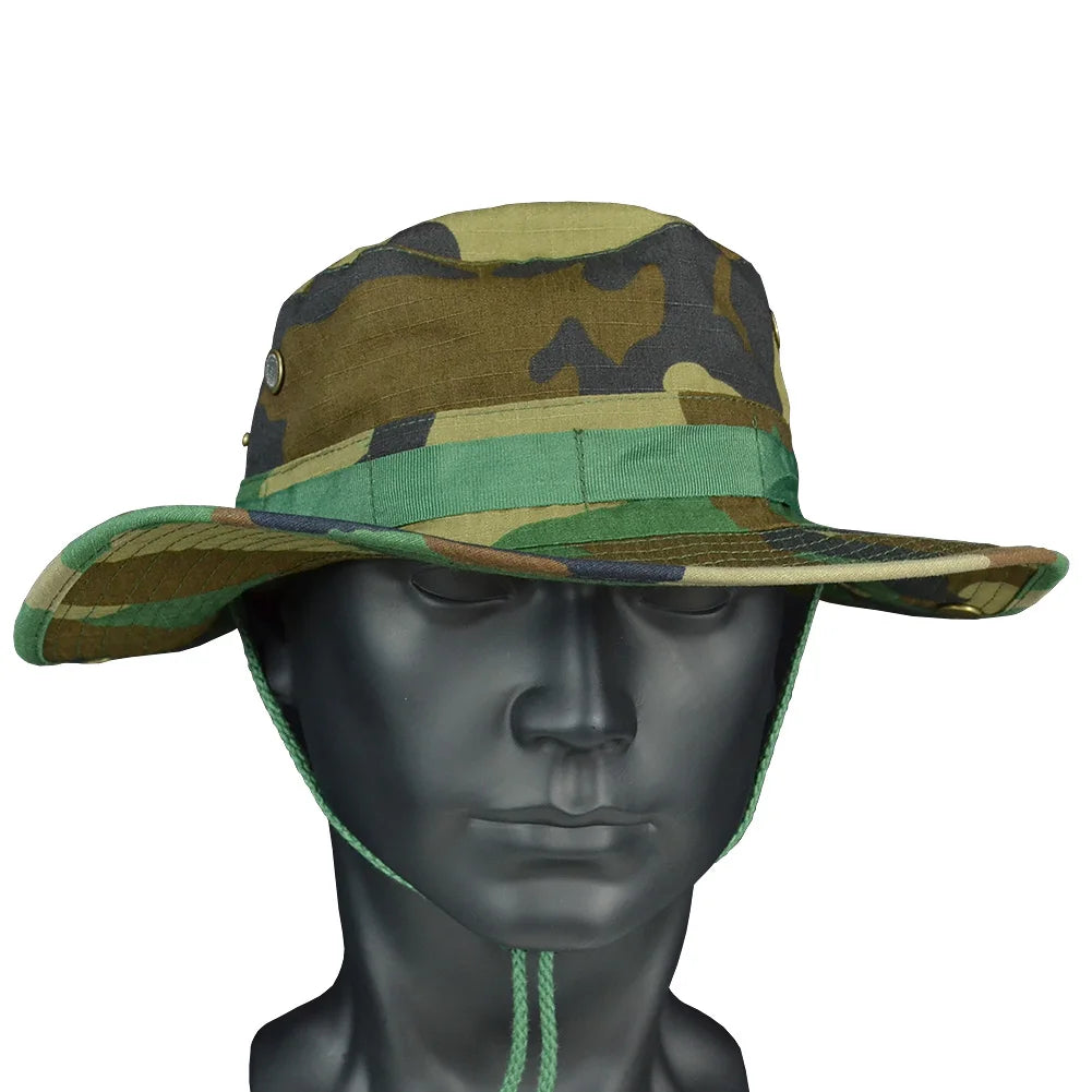 Tactical Airsoft  Sniper Camouflage Boonie Hats Nepalese Cap Militares Army Mens American Military Accessories A-tacs FG