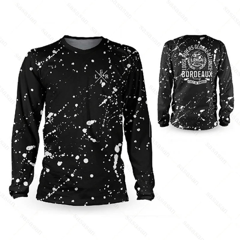 Motocross Loose Riders Short Sleeve Jersey MTB Mountain Bike Breathable Shirts DH BMX Enduro Men's Sweatshirts