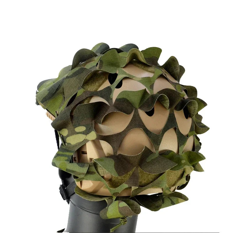 Airsoft Helmet Cover Tactical 3D Camo FAST Helmet Cover Net Gear Hunting CS Wargame Helmet Paratrooper Cover Accessories