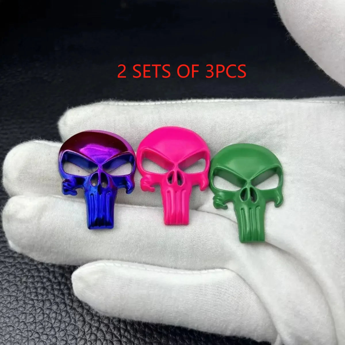 New Skull Metal Sticker for AR15 AR10 AK47 M4 M16 1911 USP M92 Glock G17 19 22 43x Airsoft Rifle Pistol Gun Hunting Accessories