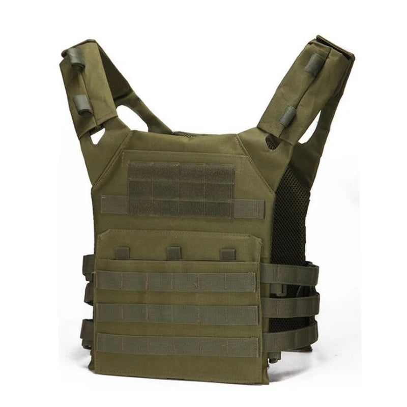 Military Tactical Vest Outdoor Hunting Body Armor Lightweight Combat JPC Molle Plate Carrier Airsoft Vests CS Game Equipment