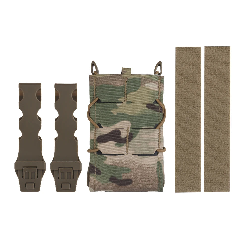 Tiger Magazine Pouch Full Size Quick Release 5.56/7.62MM M4 AK AR15 Single Mag Bag for Hunting Vest Airsoft Molle Waist Belt