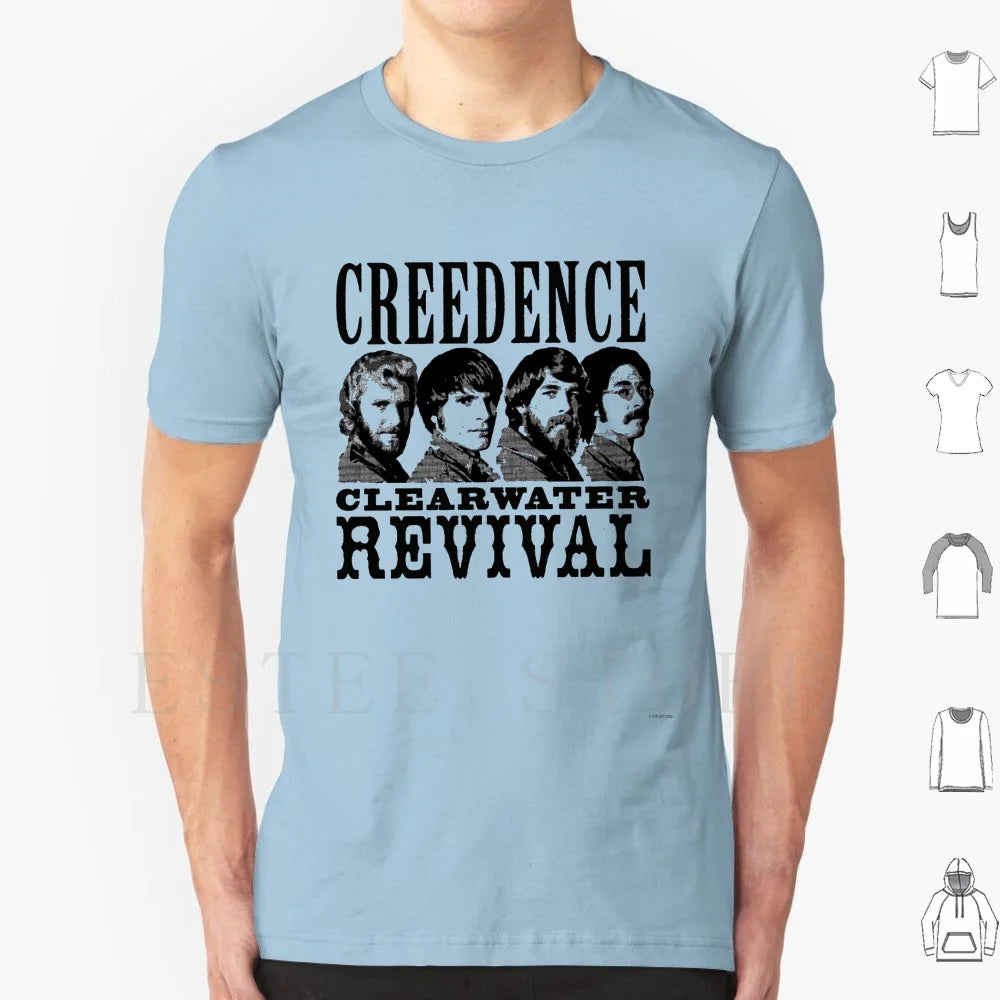 Untitled T Shirt Cotton Men DIY Print Credence Ccr Credence Clearwater Revival Vintage Studio Retro Music Deadhead Vinyl Tape
