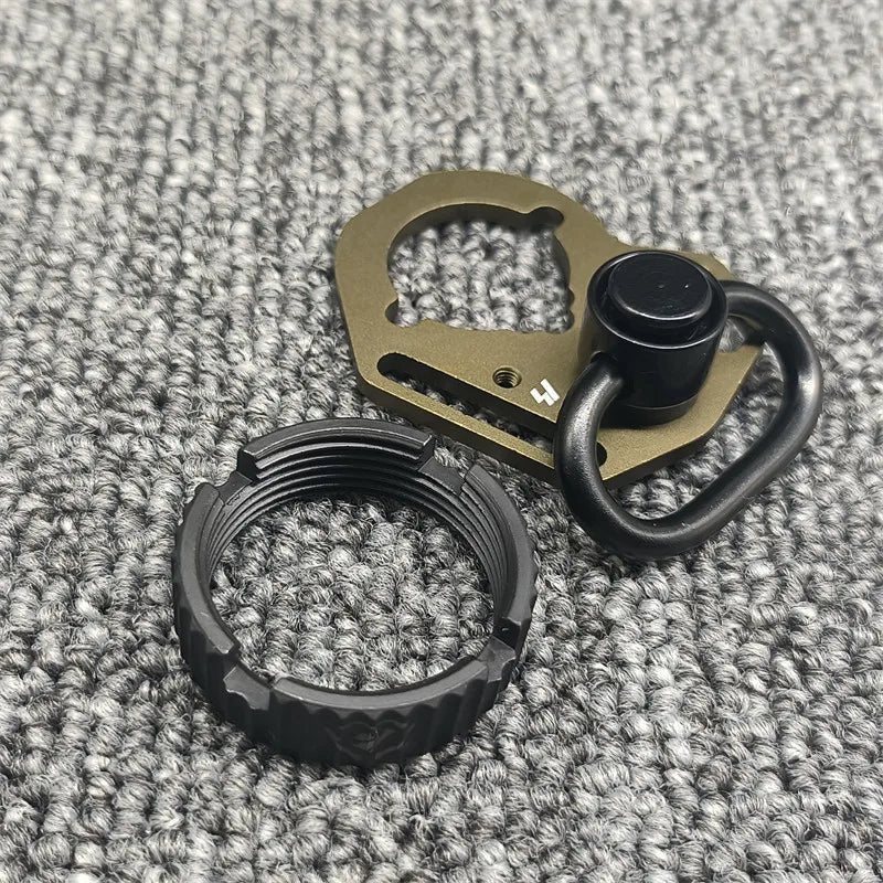 New AEG Side End Plate Flexible QD Sling Mount Push Botton Adapter Fit for M4 M16 Airsoft BK Receiver End Plate Hunting Parts