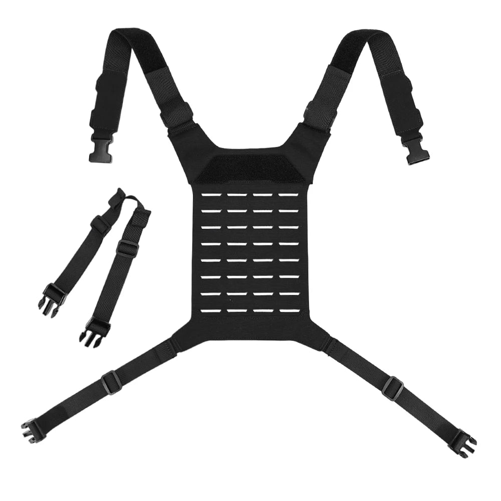 Tactical D3 SS MK Chest Rig Hunting Airsoft MOLLE Vest Chest Rig Strap Universal Vest Back Panel Equipment Accessories