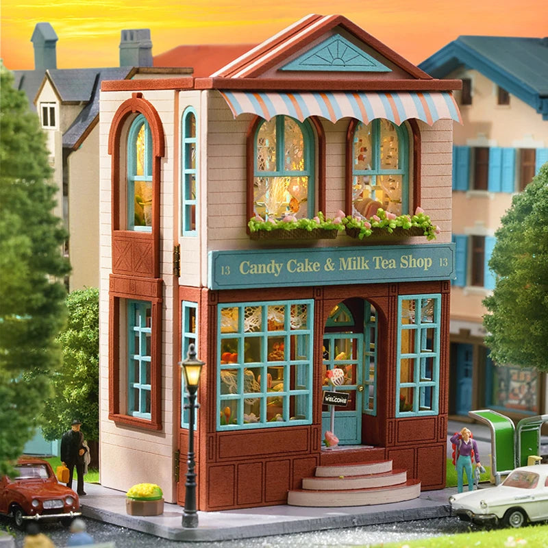 Cosyville D-0013 | Candy Cake & Milk Tea Shop DIY Dollhouse