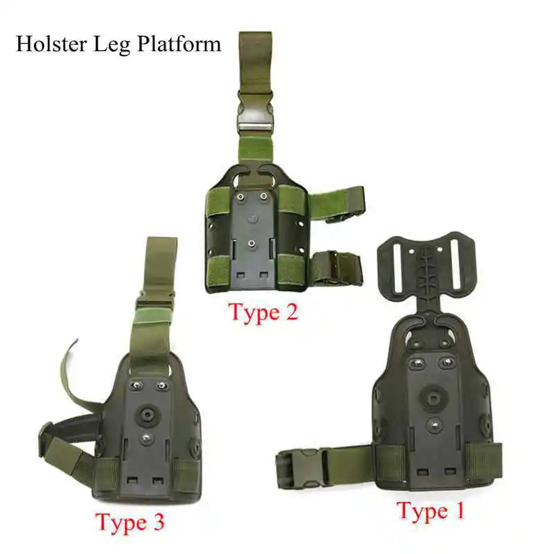Airsoft P226/1911/Glock 17 19/M9/USP Universal Gun Holster Drop Leg Platform Hunting Holster Accessories