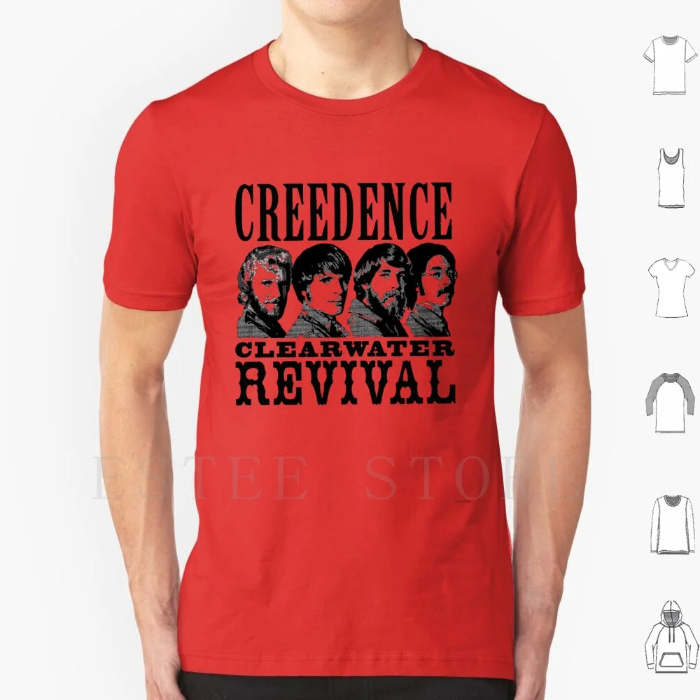 Untitled T Shirt Cotton Men DIY Print Credence Ccr Credence Clearwater Revival Vintage Studio Retro Music Deadhead Vinyl Tape