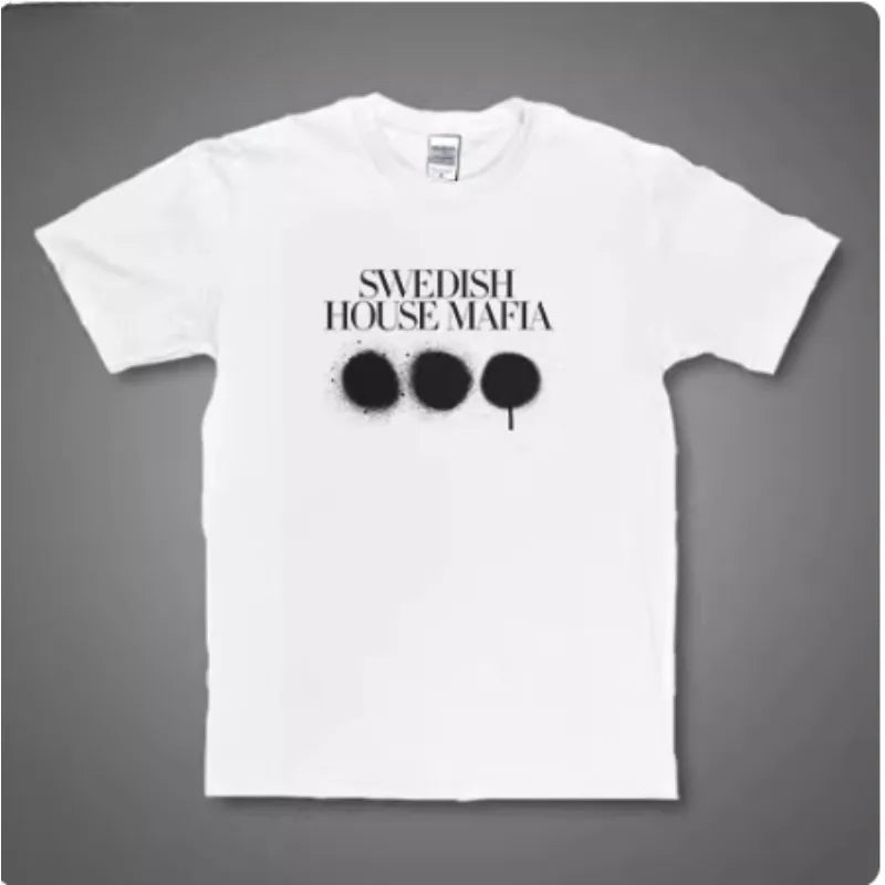 Swedish House Mafia T-shirt Men's Summer Fashion Street Trend Short Sleeve Cotton Comfortable Loose Men's and Women's Clothing