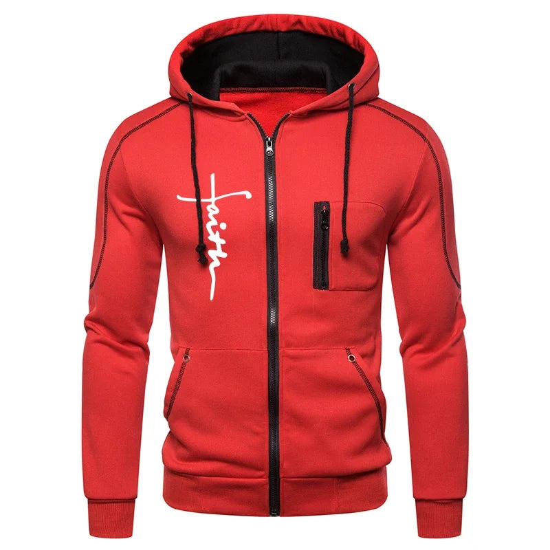 Daily Men's Tracksuit Jogging Hoodie Men Single Piece Sports Zipper Jacket Sweatshirts and Sports Pants Clothing Casual Outdoors