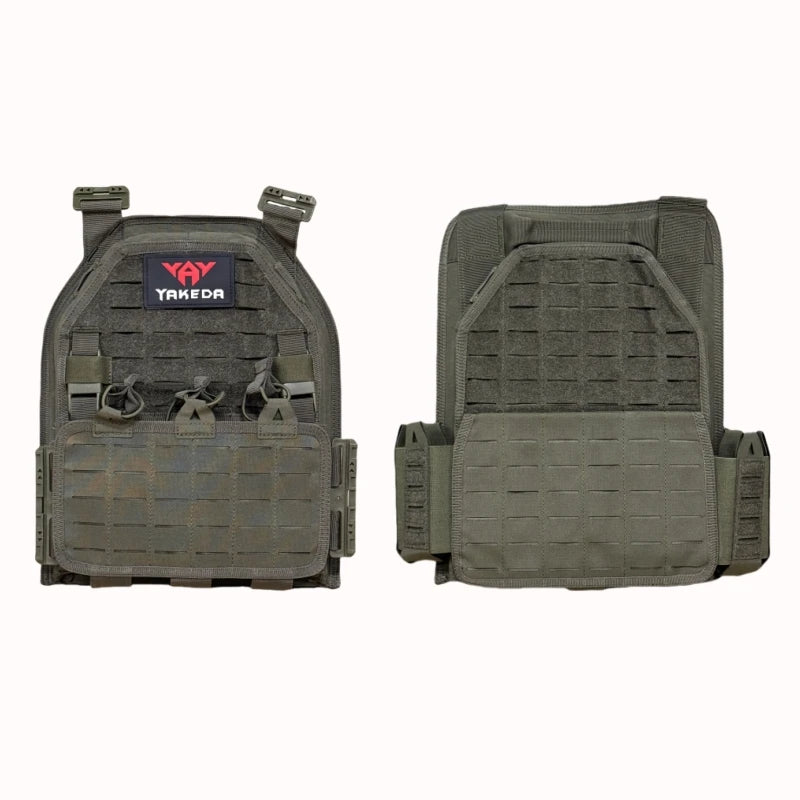 YAKEDA Tactical Vest 6094 - Durable Outdoor Hunting Vest with Molle Webbing, Adjustable Fit, Lightweight for Airsoft & Survival