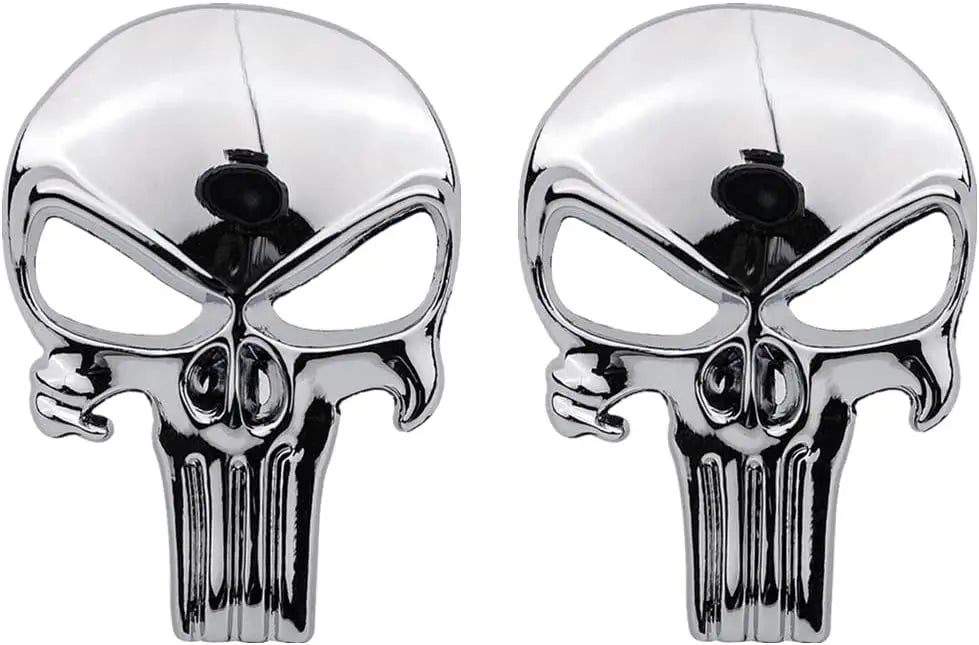 New Skull Metal Sticker for AR15 AR10 AK47 M4 M16 1911 USP M92 Glock G17 19 22 43x Airsoft Rifle Pistol Gun Hunting Accessories