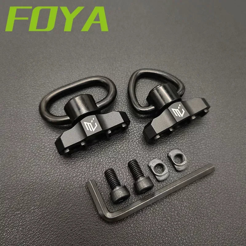 Tactical Metal MLOK QD Sling Mount M4 AR15 Mounted Base Swivel Strap Buckle Quick Release Button Airsoft Gun Hunting Accessories