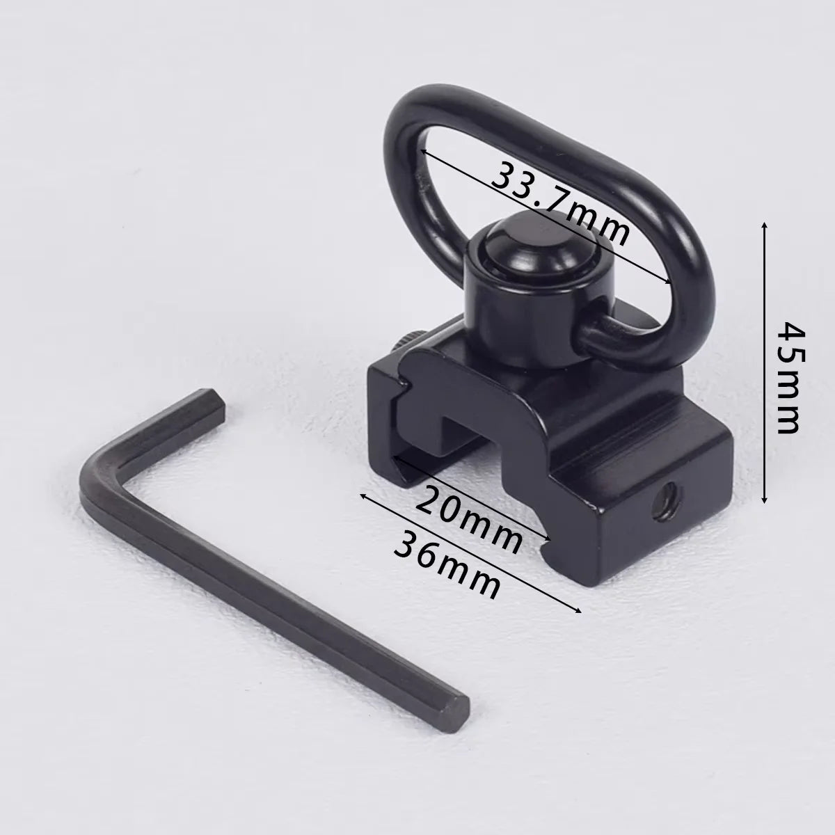 Tactical RSA GBB Buckle QD Swivel Sling Mlok Scope Mount Attachment Adapter Pictinny Rail Hunting Airsoft Rifle Accessories
