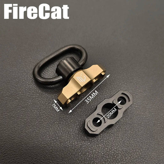 Airsoft Tactical Metal QD Sling Mount for MLOK Rail Quick Release Steel Push Button Attachment Points Hunting Gun Accessories
