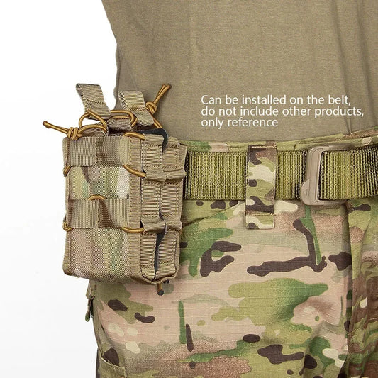 Moller 5.56 7.62 dual magazine pouch for M4, M16, AR15, G36 magazines, EDC outdoor accessory, hunting vest bag, waist pouch
