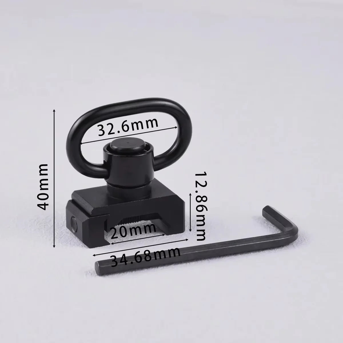 Tactical RSA GBB Buckle QD Swivel Sling Mlok Scope Mount Attachment Adapter Pictinny Rail Hunting Airsoft Rifle Accessories