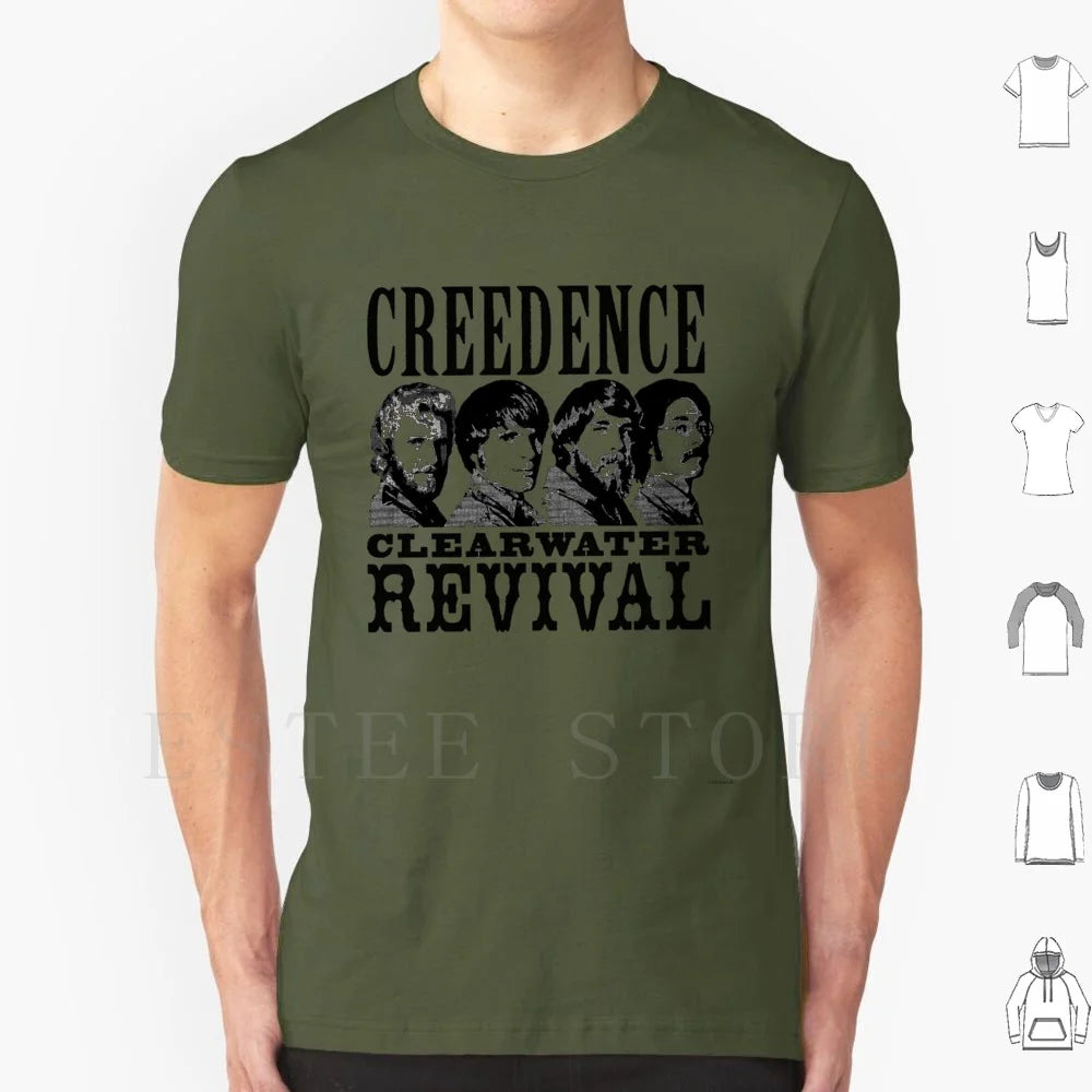 Untitled T Shirt Cotton Men DIY Print Credence Ccr Credence Clearwater Revival Vintage Studio Retro Music Deadhead Vinyl Tape