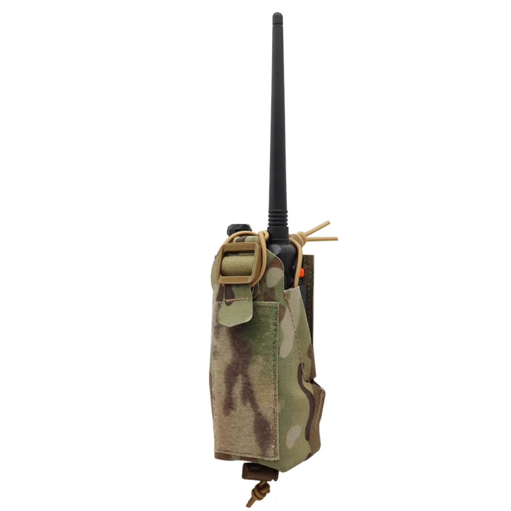 Tactical Gridlok Radio Pouch BAOFENG/POFUNG UV5R UV82 Walkie Talkie Bag Molle Intercom Pouch For Hunting Airsoft
