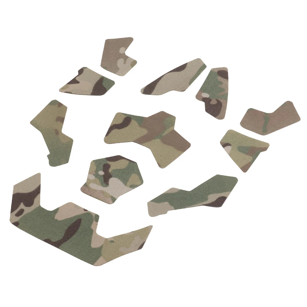 11Pcs Tactical Helmet Magic Sticker Airsoft Helmet Patches Hook and Loop  camo Sticky for FAST SF High-Cut Helmet Accessories