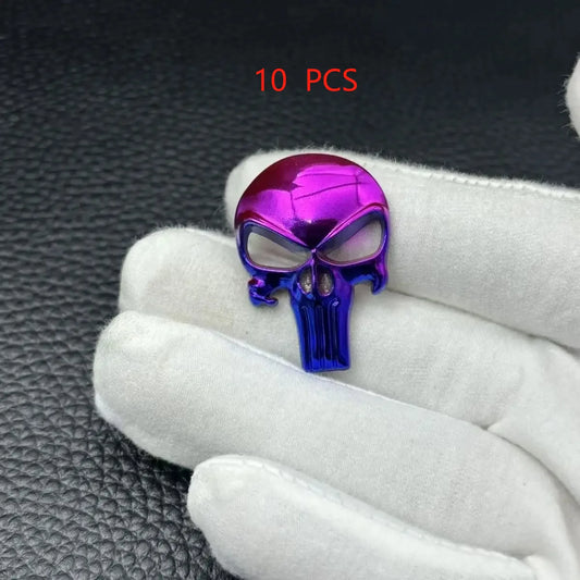 New Skull Metal Sticker for AR15 AR10 AK47 M4 M16 1911 USP M92 Glock G17 19 22 43x Airsoft Rifle Pistol Gun Hunting Accessories