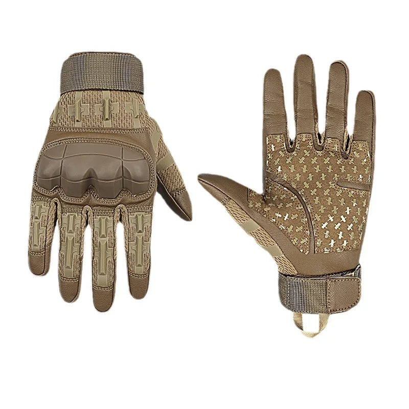 Tactical Pro Sports Gloves Touch Screen PU Leather Outdoor Hunting Hiking Combat Airsoft Full Finger Shooting Safety Glove