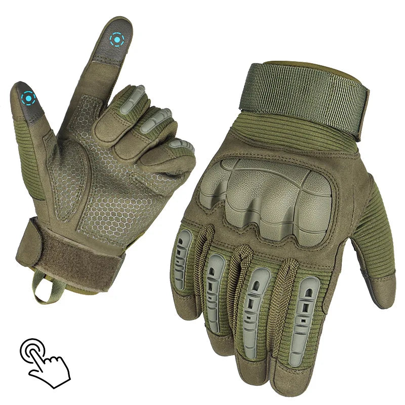 Men's Tactical Gloves Pro Sports Gloves Touch Screen Outdoor Hunting Hiking Combat Airsoft Full Finger Shooting Gloves Women