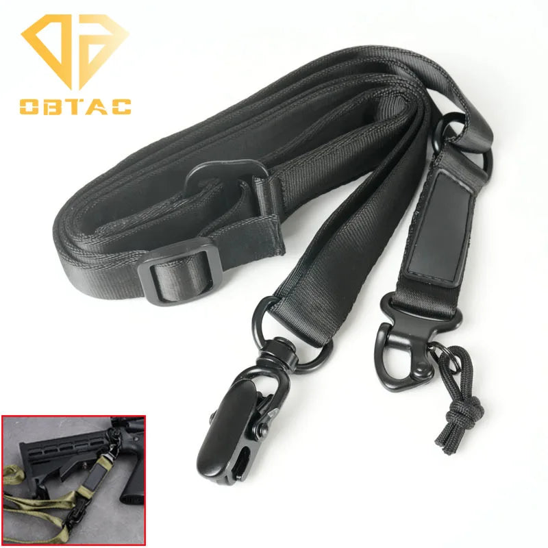 MS2 MS3 MS4 Airsoft Tactical Rifle Sling 2 Point Quick Detach Nylon Adjustable Strap Fit Outdoor Shooting Hunting Accessories