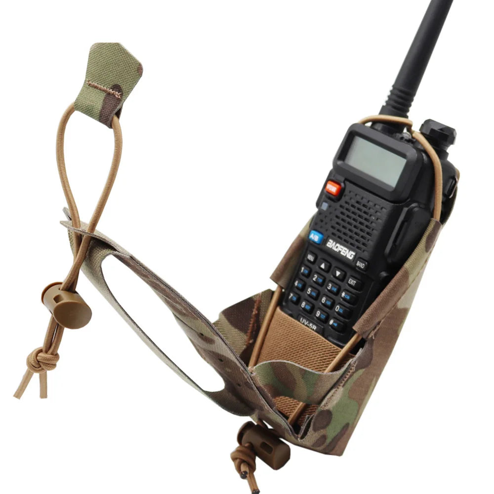 Tactical Gridlok Radio Pouch BAOFENG/POFUNG UV5R UV82 Walkie Talkie Bag Molle Intercom Pouch For Hunting Airsoft