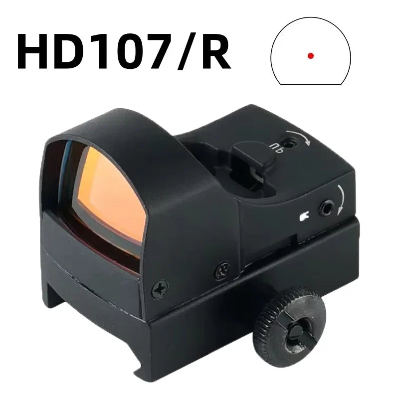 Tactical Holographic 4 Reticle Green Red Dot Portable Outdoor Sight for 11mm / 20mm Rail Mount Hunting Rifle Airsoft Accessory