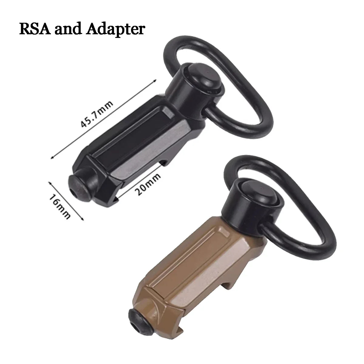 Tactical GBB RSA Sling Swivel QD Adapter Mlok KeyMod 20mm Pictinny Rail Airsoft Rifle AR15 Sling Mount Hunting Gun Accessories