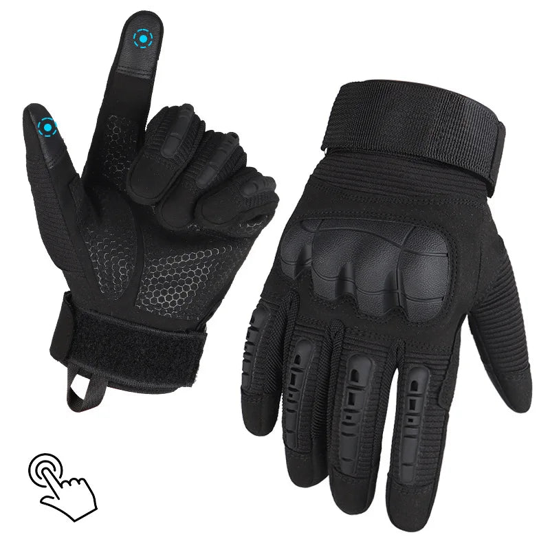 Men's Tactical Gloves Pro Sports Gloves Touch Screen Outdoor Hunting Hiking Combat Airsoft Full Finger Shooting Gloves Women