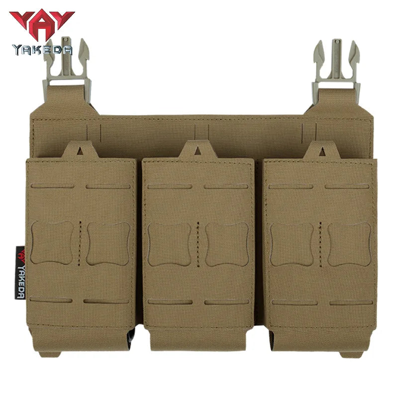 YAKEDA Tactical Magazine Pouch Triple Molle Mag Pouch Airsoft AK 7.62/5.56mm M4 Ar Rifle Hunting Accessories Mag Holster