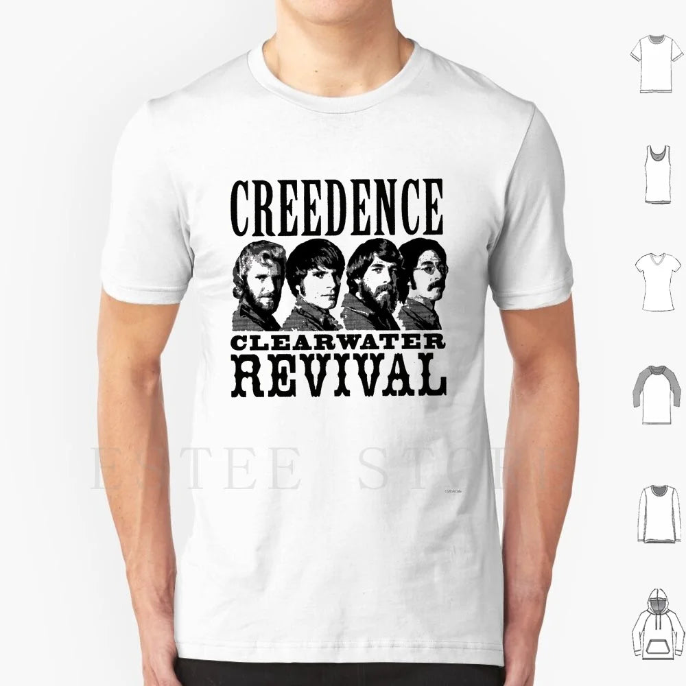 Untitled T Shirt Cotton Men DIY Print Credence Ccr Credence Clearwater Revival Vintage Studio Retro Music Deadhead Vinyl Tape