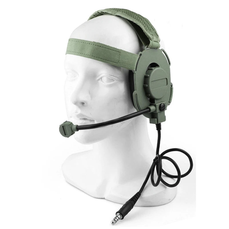 Tactical Shooting Communication Headset U94 PTT Headset Cable Plug Kenwood Baofeng Accessories Hunting Airsoft CS Headphone